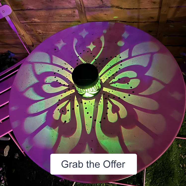 Garden Stories Set of 3 Colour Change Projection Wall Lights  
